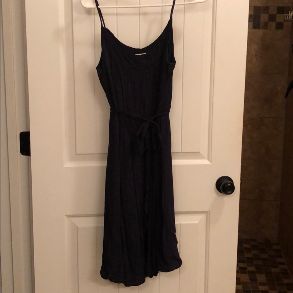 Navy Spaghetti Strap Dress